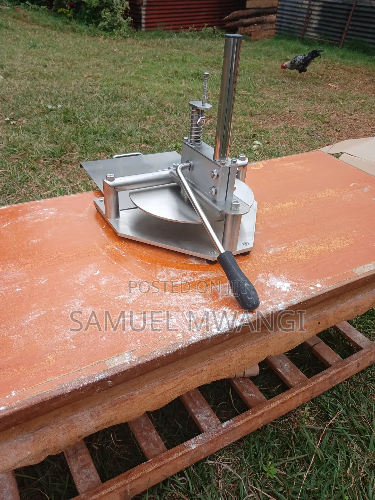 Manual Pizza Maker Stainless Steel // Tortilla Maker // Dough Flattene
