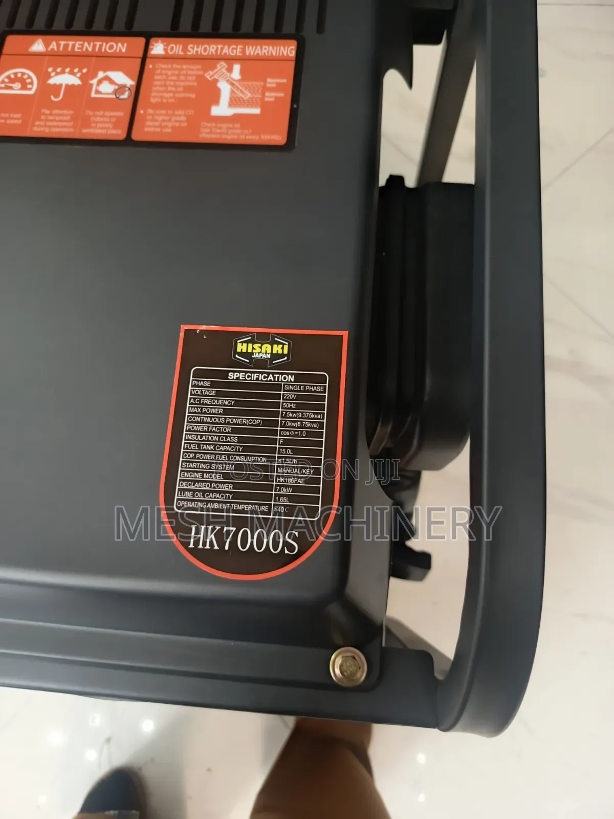 Hisaki 9.38kva Diesel Air Cool Engine Generator