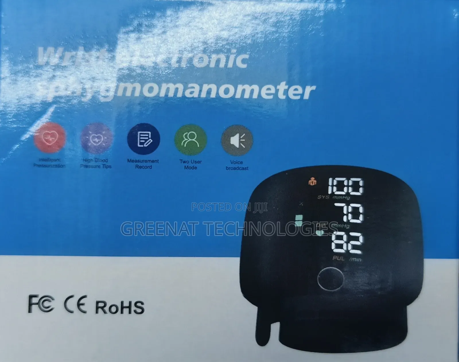 Wrist Electronic Blood Pressure Monitor WEB306 Check