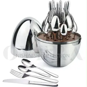 *36pc Executive Egg-Shaped Cutlery Set