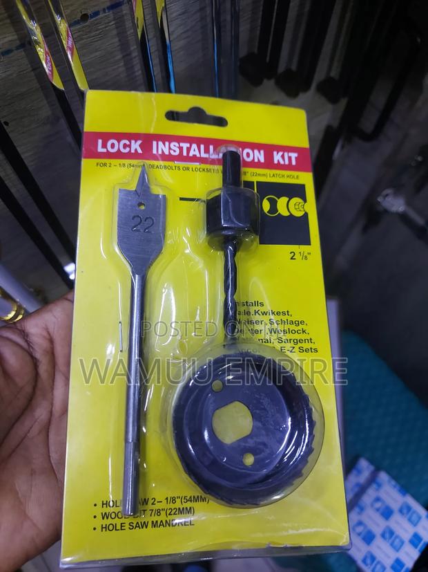 3-Piece Door Lock Installation Kit - main view