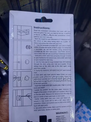 3-Piece Door Lock Installation Kit