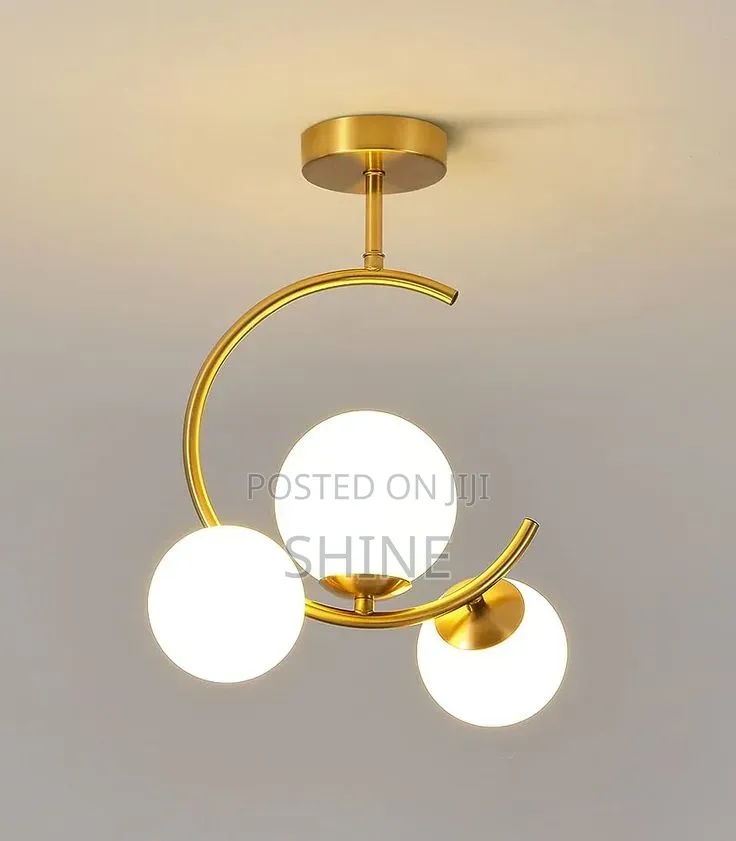 Modern Gold Globe Pendant Light