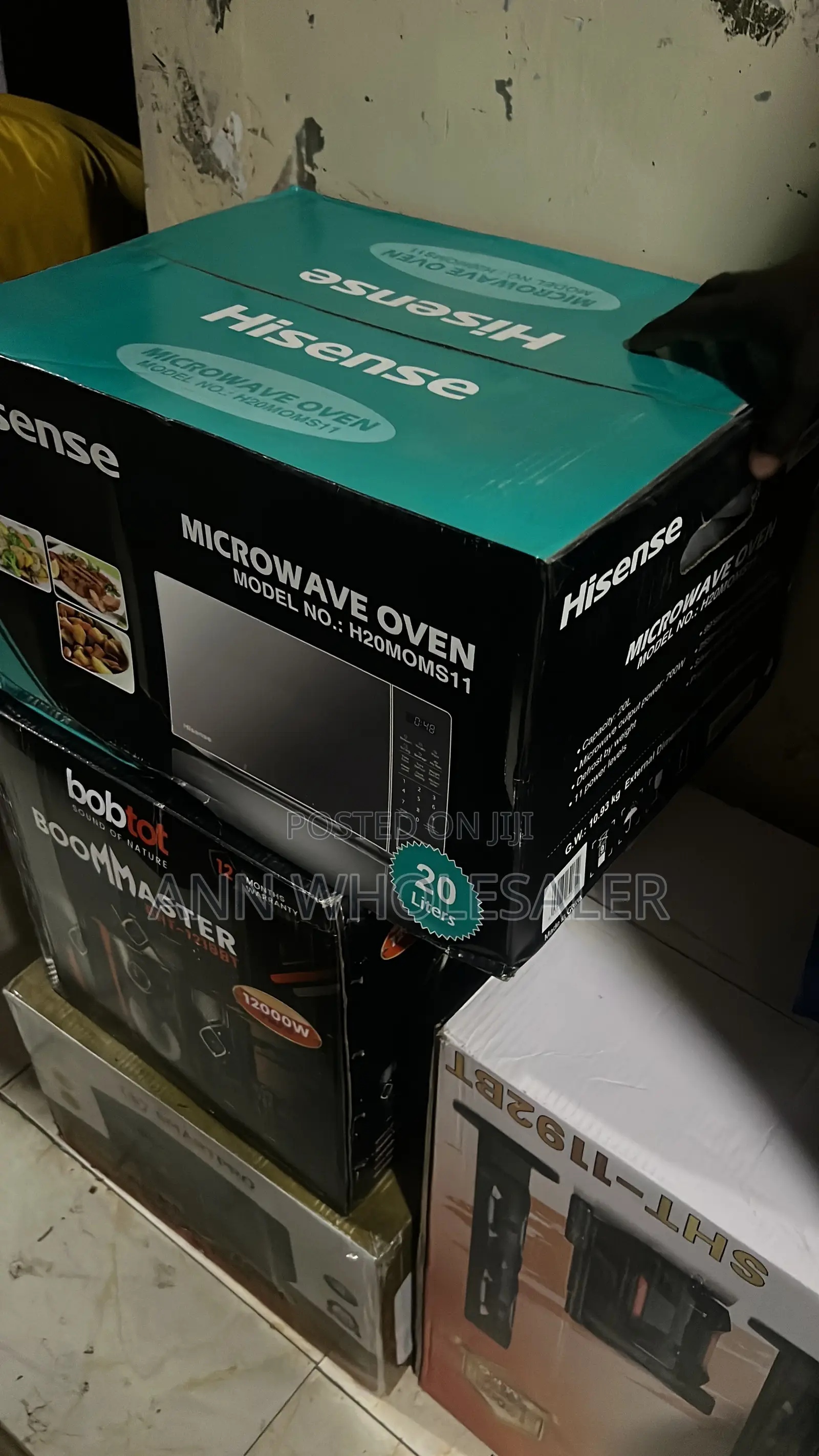 Silver Hisense Microwave