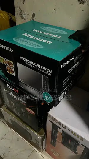 Silver Hisense Microwave