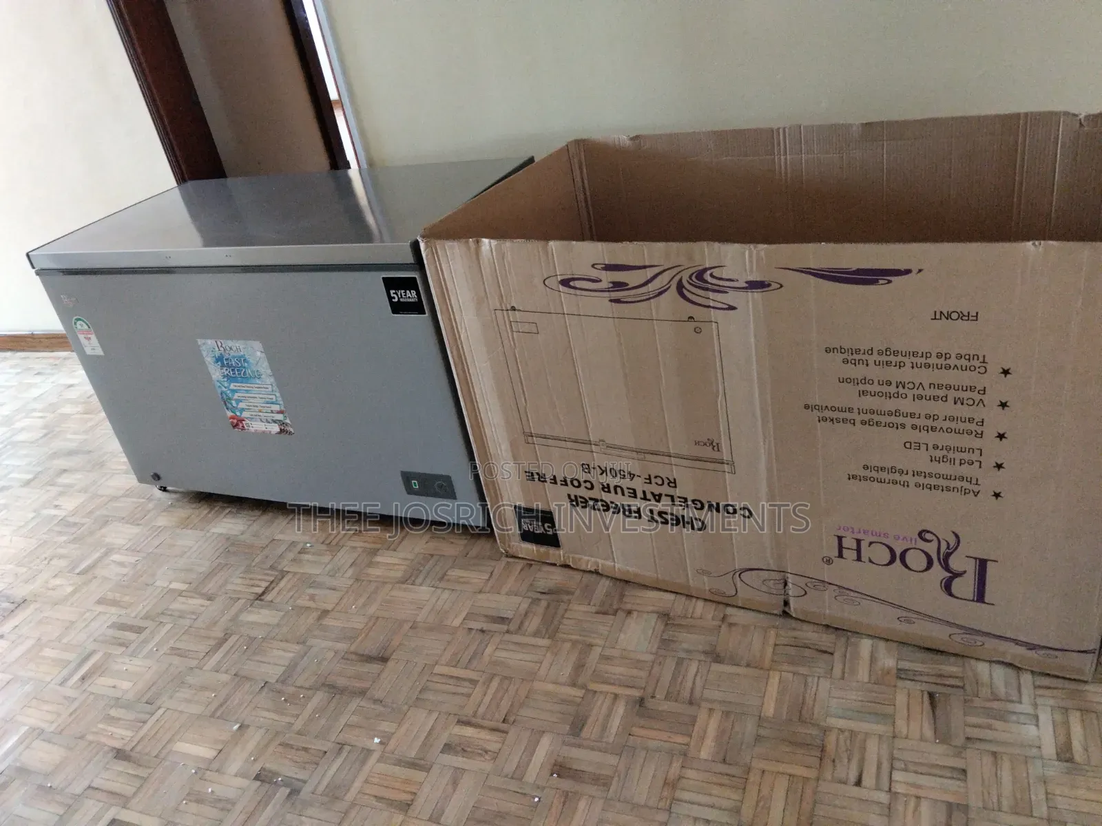 Roch Chest Freezer 380 Litres RCF 450 K B