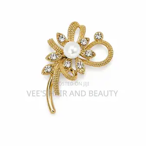 Beautiful Simple Elegant Gold Brooch Pins | Cloth Pin | Women Jewelry