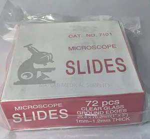 Microscope Slides Plain 72 PCS | Laboratory Glass Specimen Slides