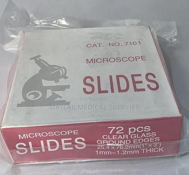 Microscope Slides Plain 72 PCS | Laboratory Glass Specimen Slides