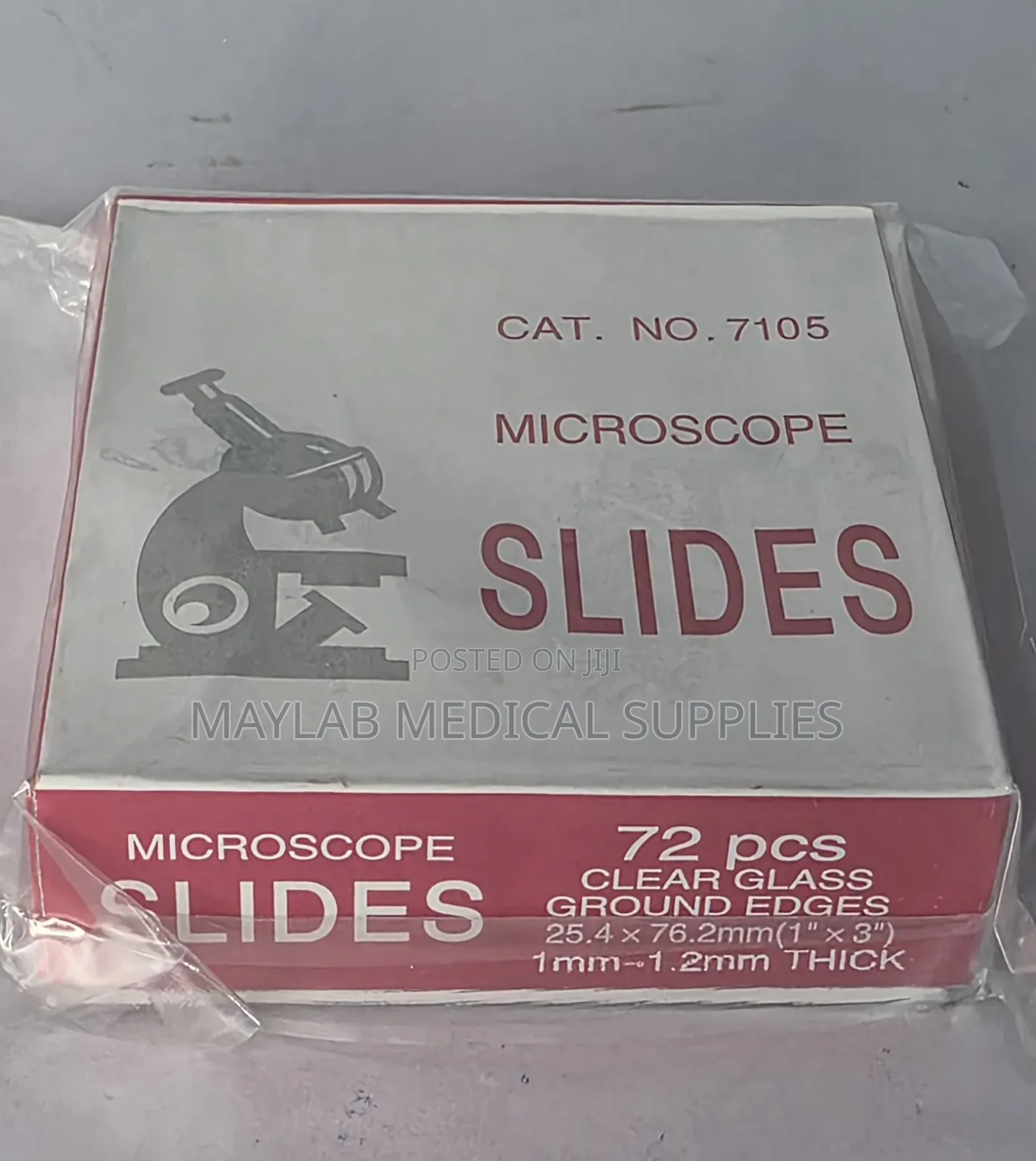 Microscope Slides Frosted 72pcs | Frosted End Laboratory Glass Slides