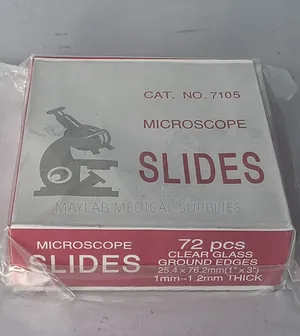 Microscope Slides Frosted 72pcs | Frosted End Laboratory Glass Slides