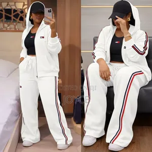 3 Piece Wide Leg Designer Tracksuit