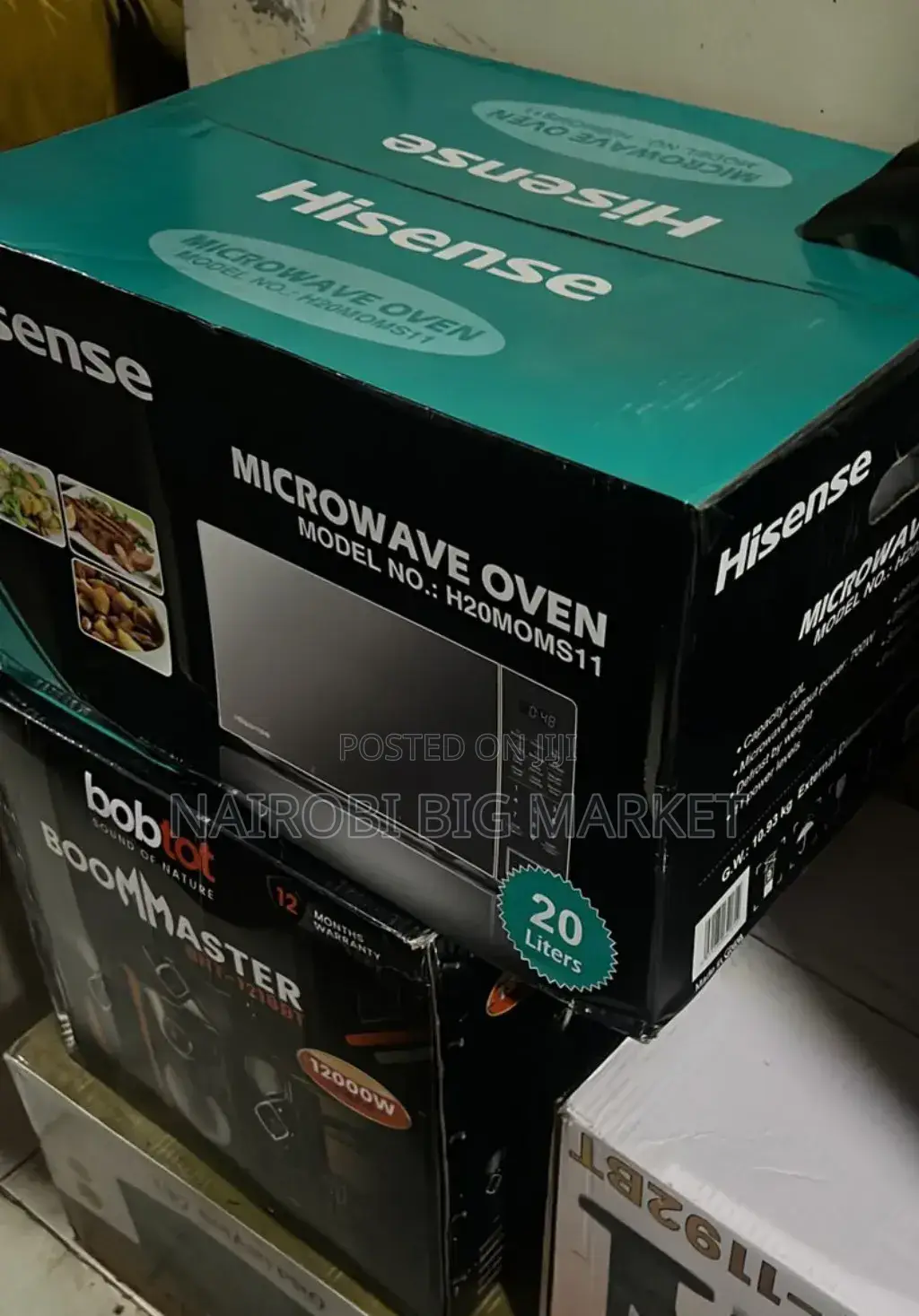 Black Hisense Microwave 20 L Oven HS20MOS