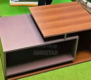 Brown Executive Floating Laminated Coffee Table