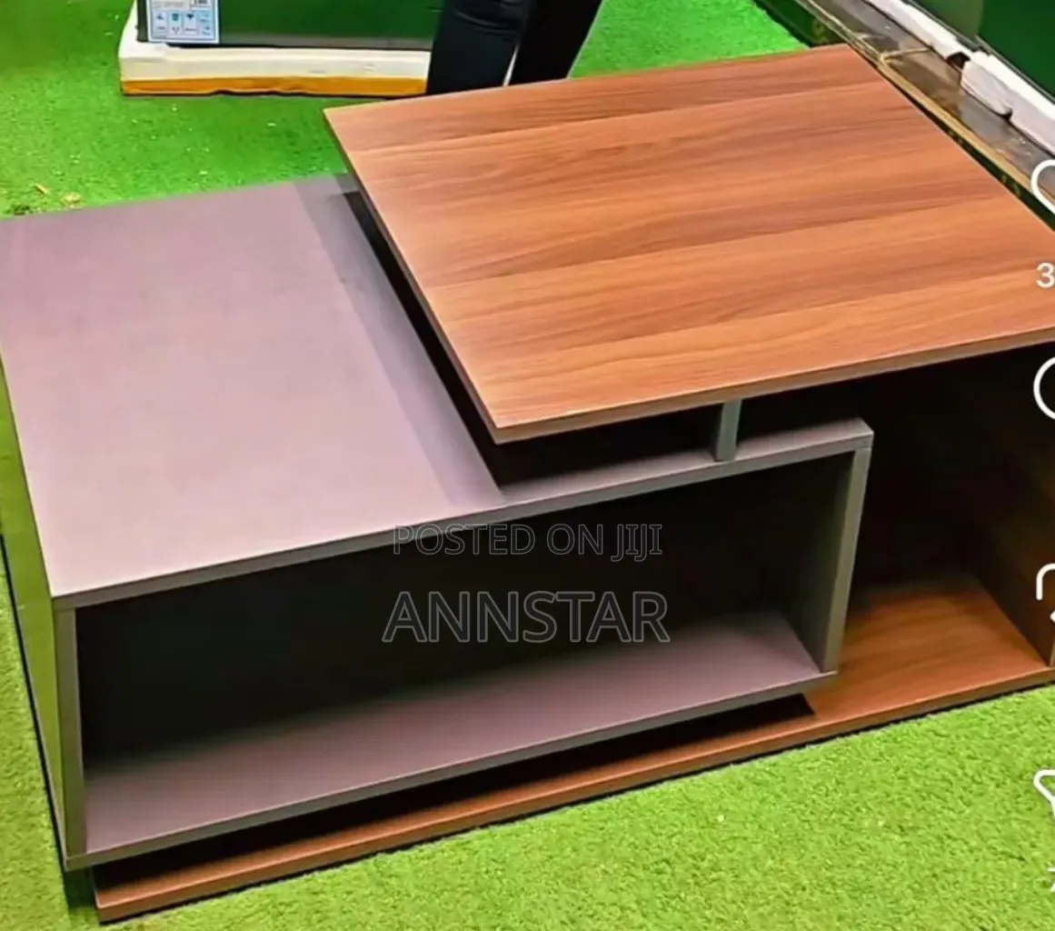 Brown Executive Floating Laminated Coffee Table