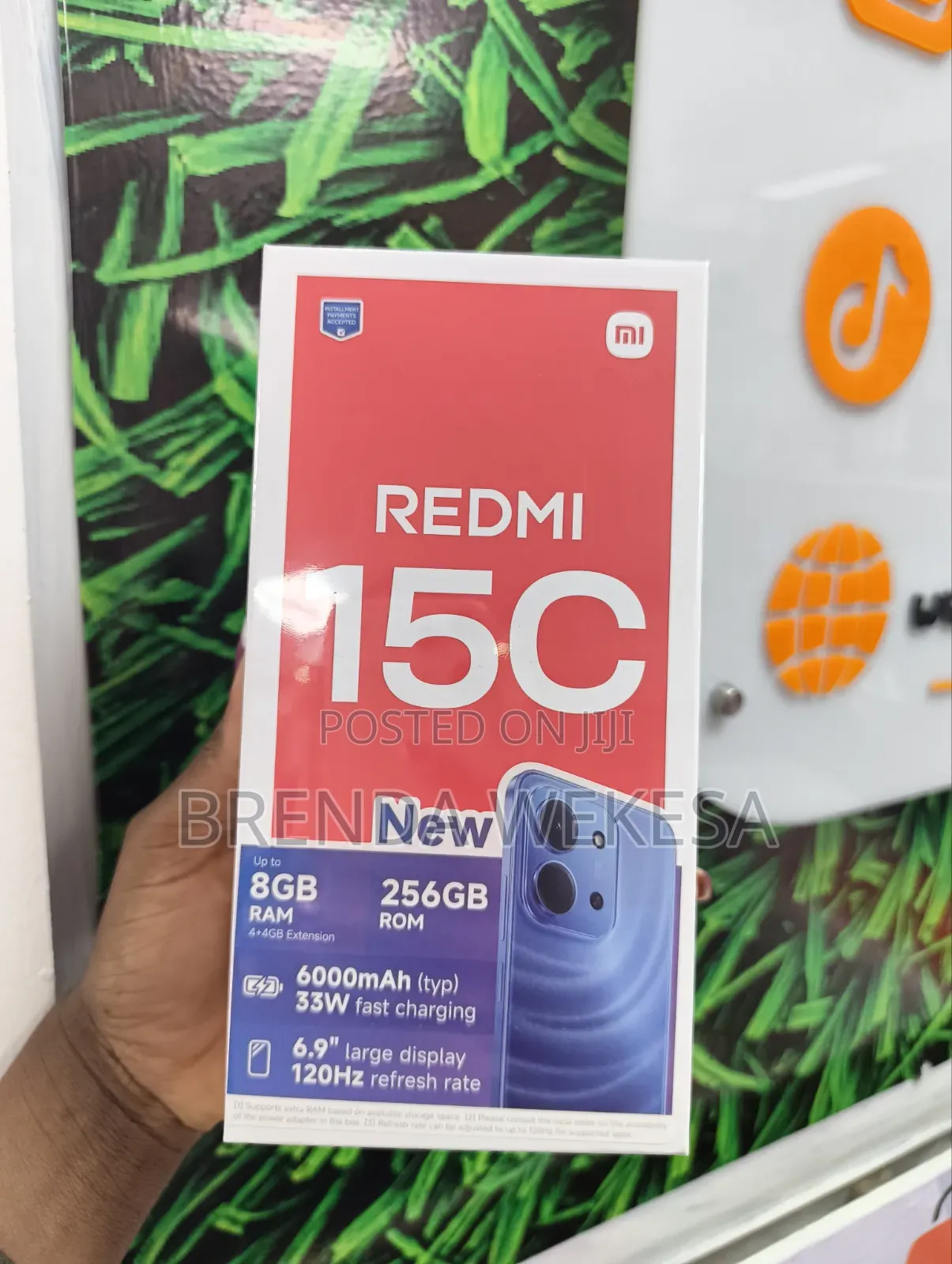 New Xiaomi Redmi 15C 4G 256 GB Black