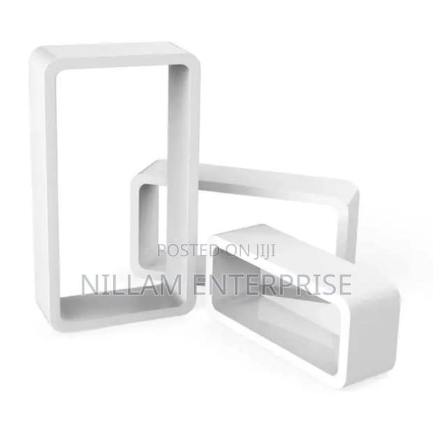 3Pcs Plastic Wood Floating Shelves - thumbnail 3