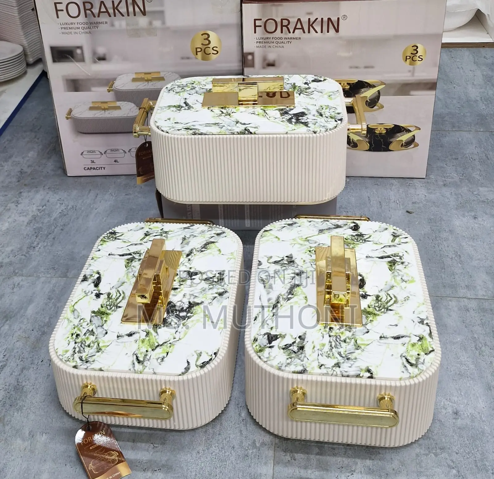 5-Star Dinning Luxury Food Warmers (3 PCs Set )