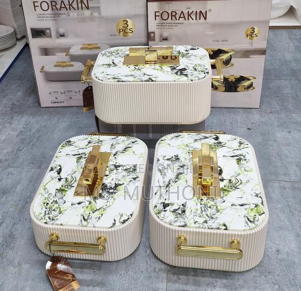 5-Star Dinning Luxury Food Warmers (3 PCs Set )