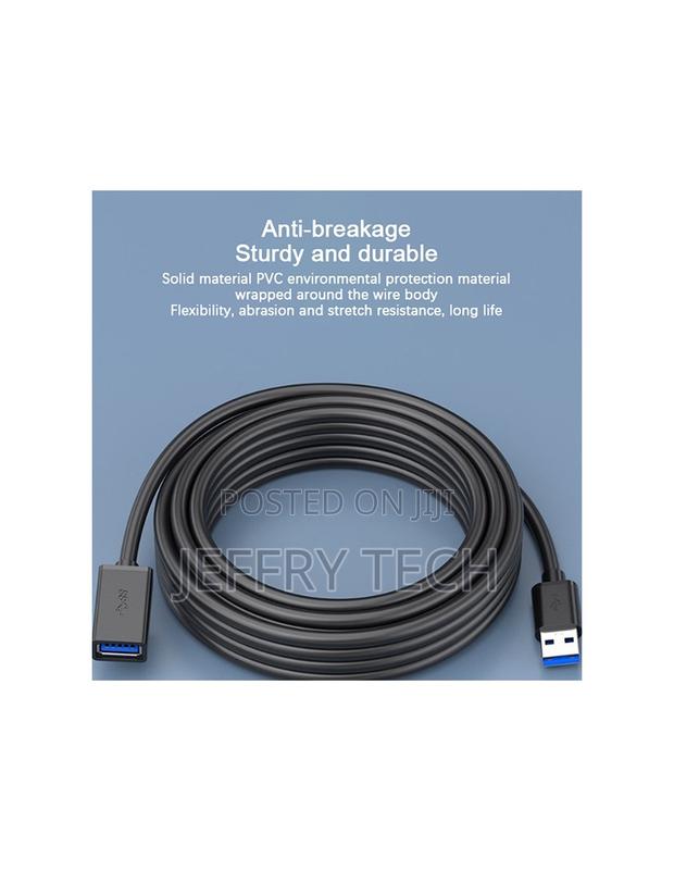 1M USB 3.0 Extension Cable Cord Male to Female for Data and Power - thumbnail 3