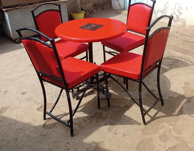Red Hotel Dining Set. - main view