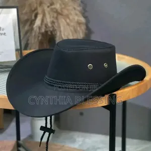 Adjustable Cowboy Hat - Black