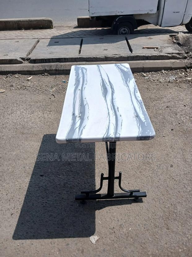 Restaurant, Hotel or Bar Table With Grey Patterns - main view