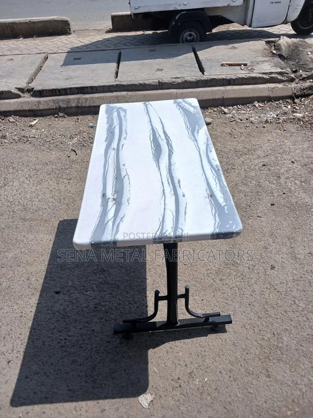 Restaurant, Hotel or Bar Table With Grey Patterns - thumbnail 2