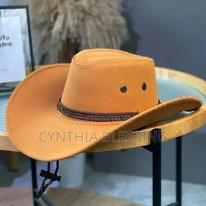 Adjustable Cowboy Hat-Light Brown