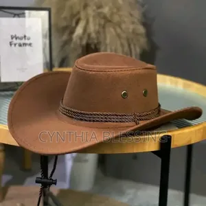 Adjustable Cowboy Hat-Light Brown