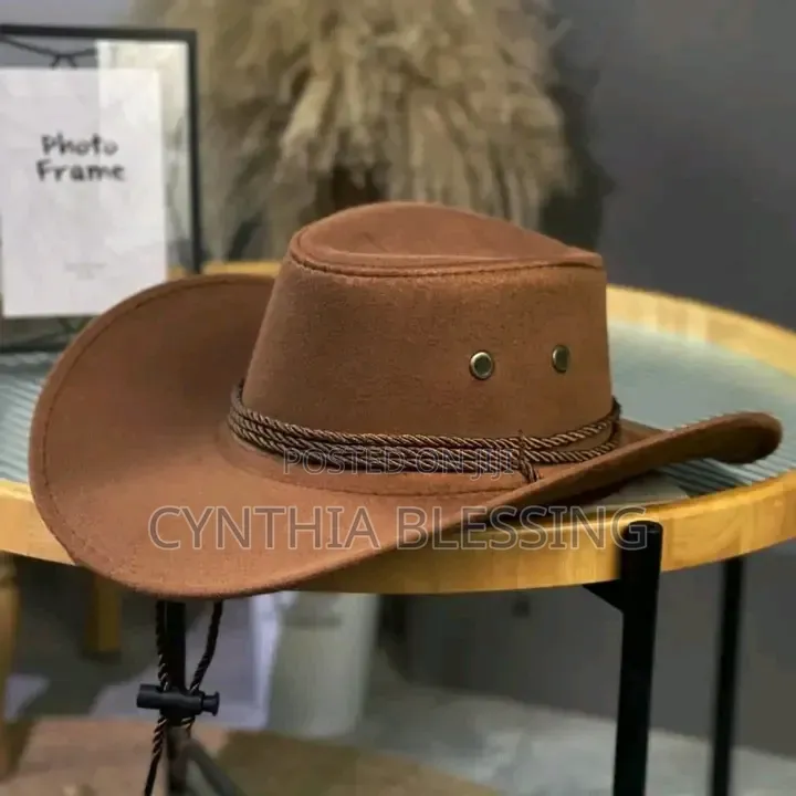 Adjustable Cowboy Hat-Light Brown