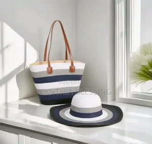 Fashion Summer Hat With Matching Handbag
