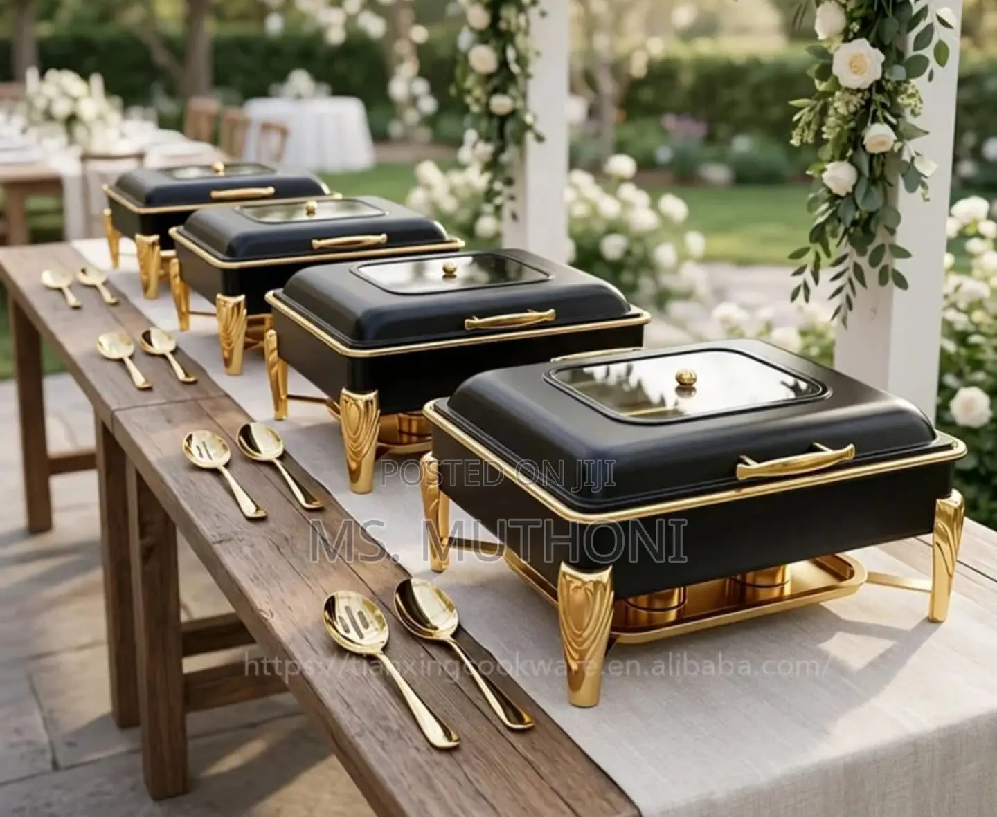 Black / Gold SINGLE COMPARTMENT 9 L Chaffing Dish