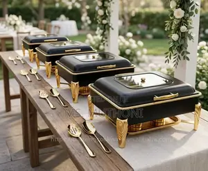 Black / Gold SINGLE COMPARTMENT 9 L Chaffing Dish
