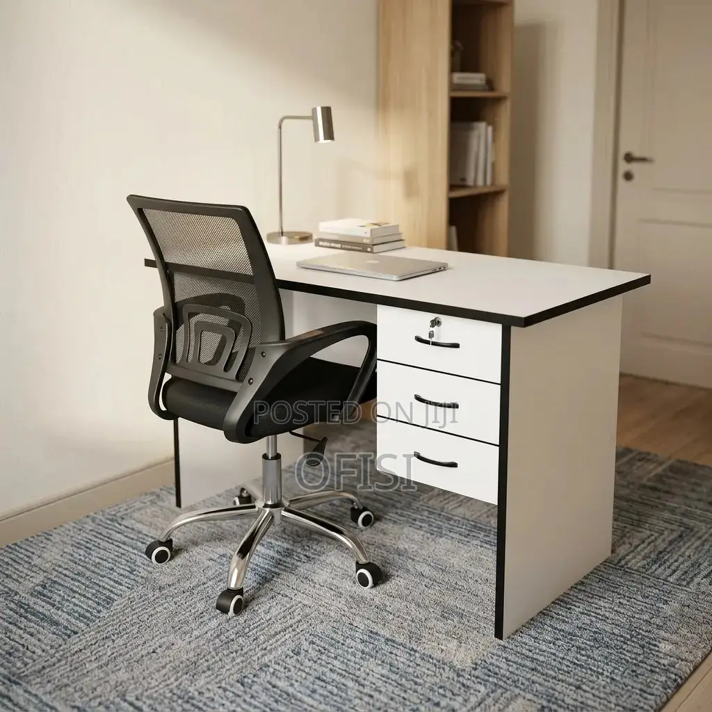 Office Desk; 1.2m Study Desk and Chair Combo