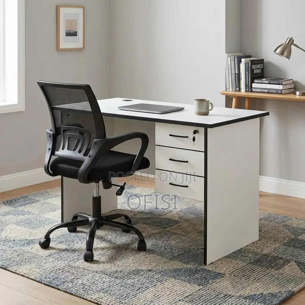 Office Desk; 1.2m Study Desk and Chair Combo