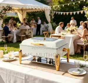 White Gold 9 L Single Compartment Cheffing Dish (Hydraulic)