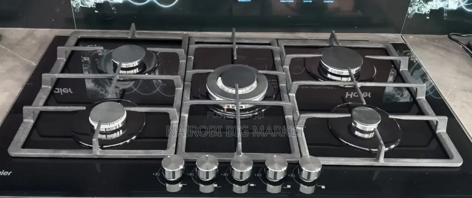 Haier 5-Burner Built-in Cooker HOB-s775B – Premium