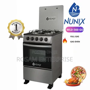 Nunix Standing Cooker 3 Gas + 1 E Gas Oven 50×55