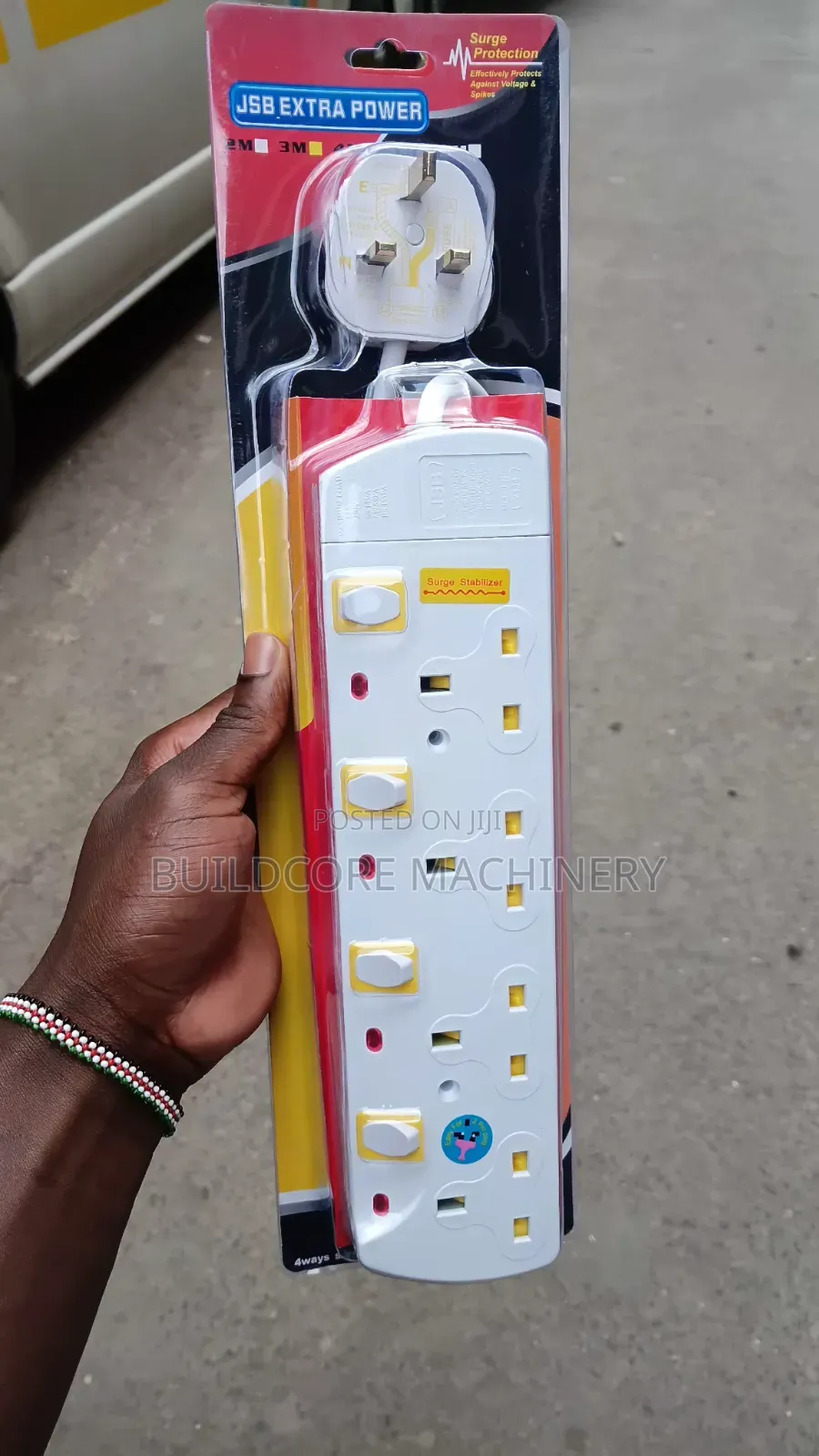 4way JSB Heavy-Duty Extension With Surge Protection