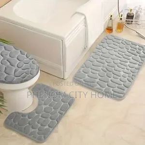 Luxurious Knit Bath Mat Set