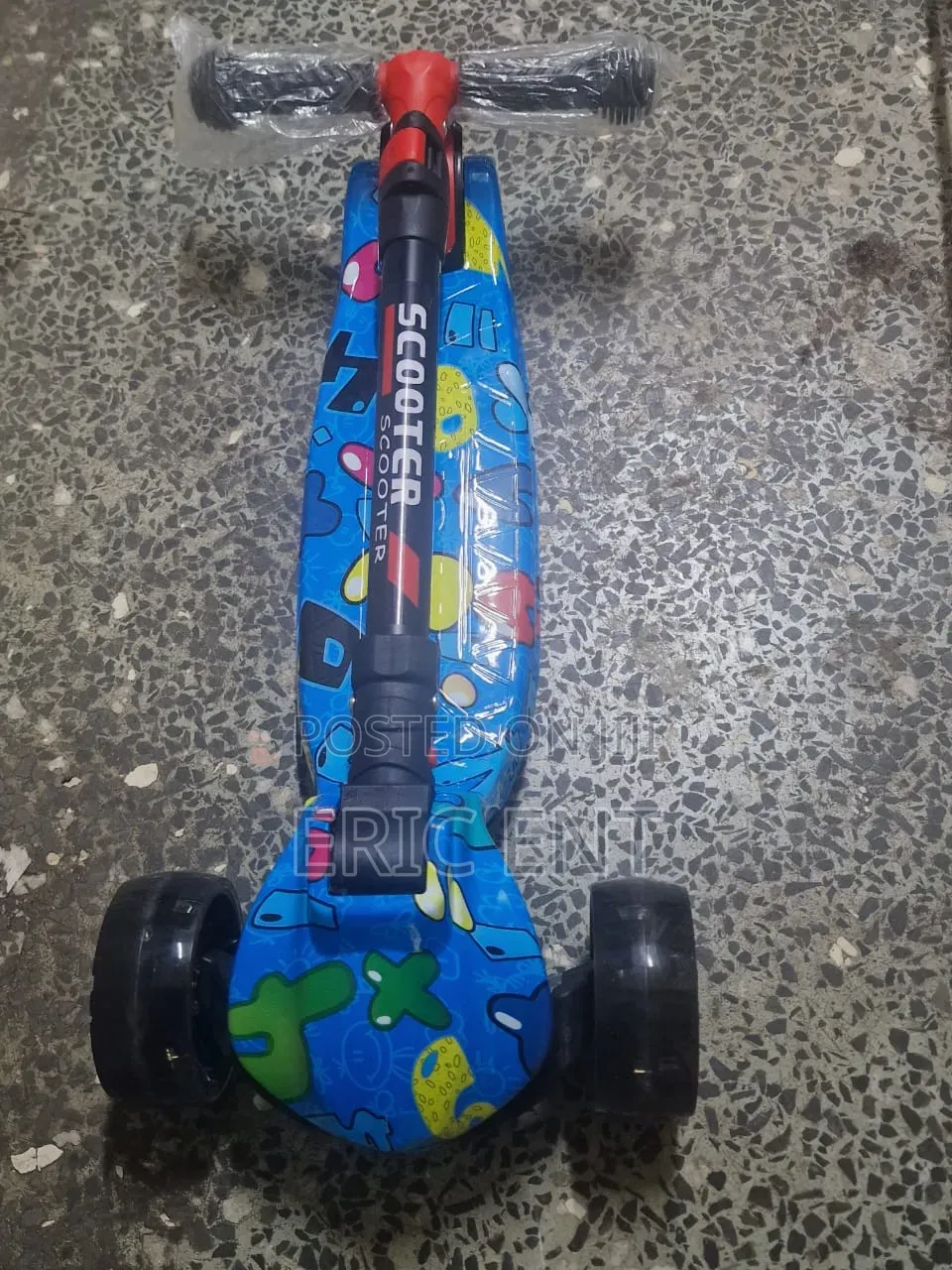 Babies Scooters With Music and Lights Blue and Black Colours Available