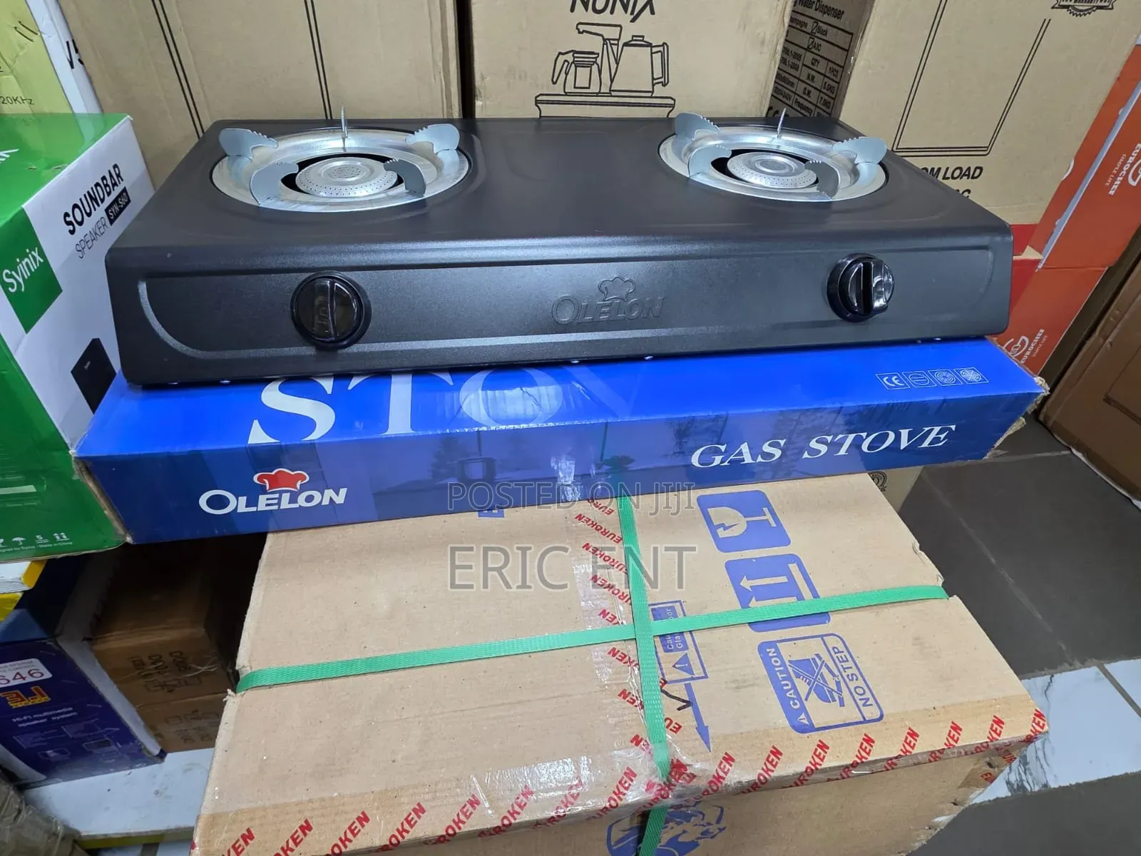 Olelon Gas Stove 2 Burner Stainless Steel