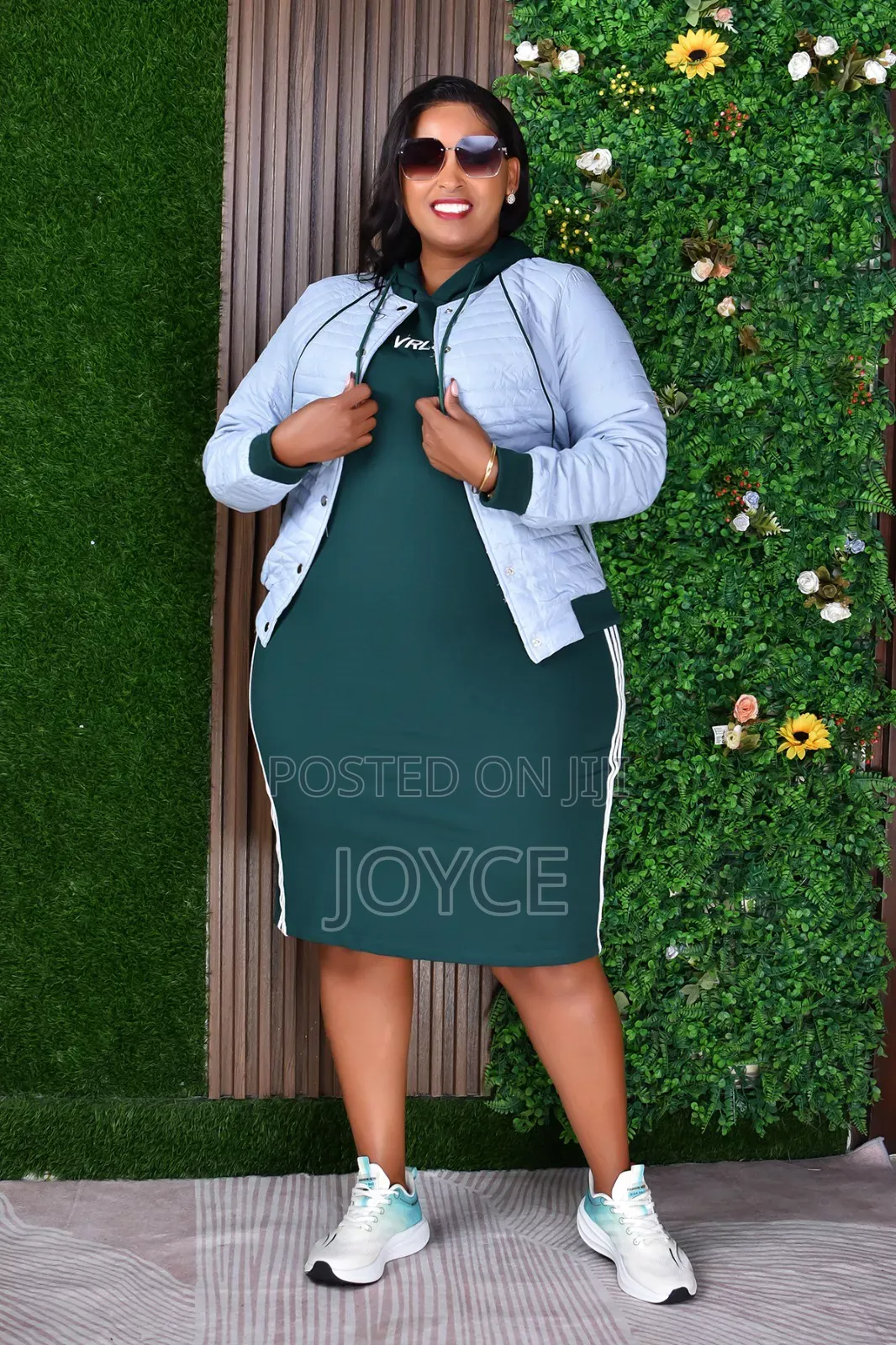 Hooded Dress With Jacket