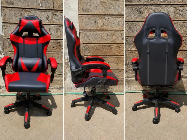 Black New Red Gaming Chairs - thumbnail 2