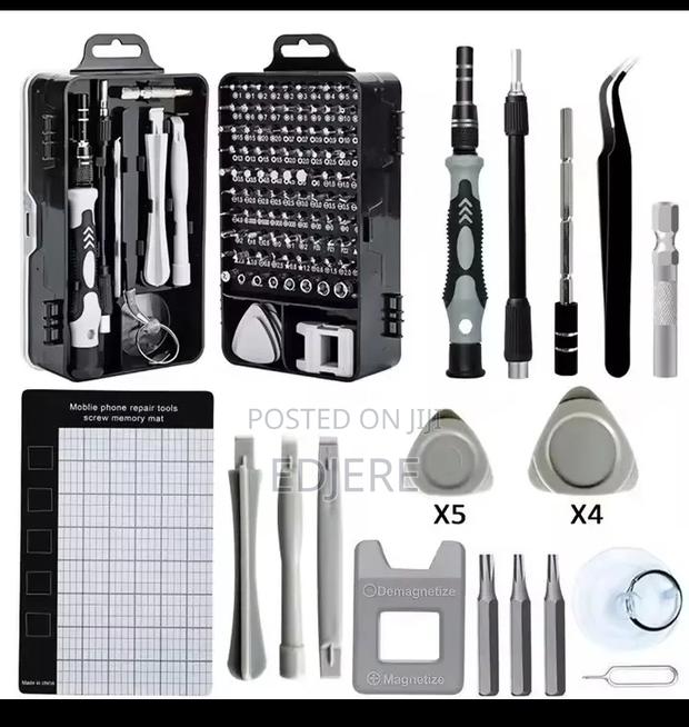 115 Piece in 1 Precision Screwdriver Too Kit Set - thumbnail 3