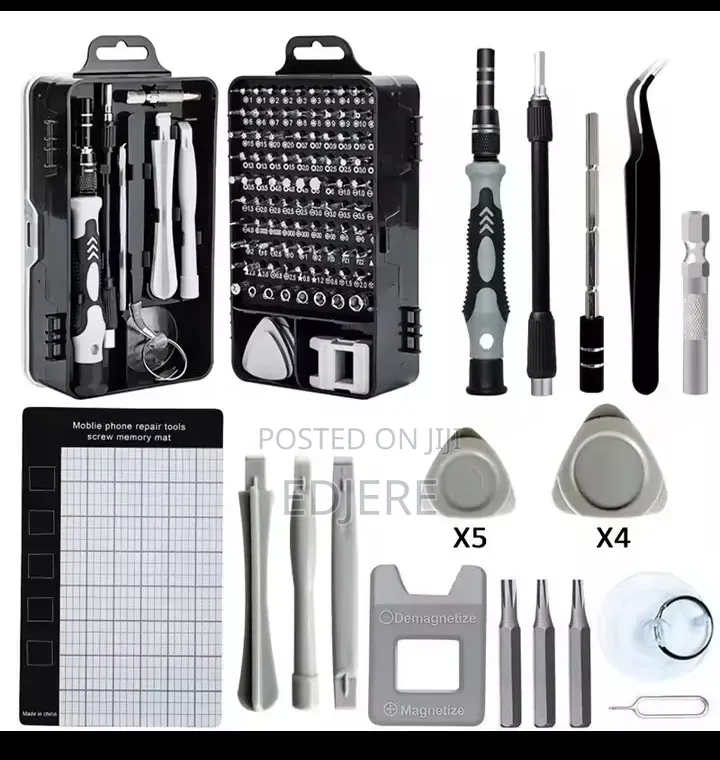 115 Piece in 1 Precision Screwdriver Too Kit Set