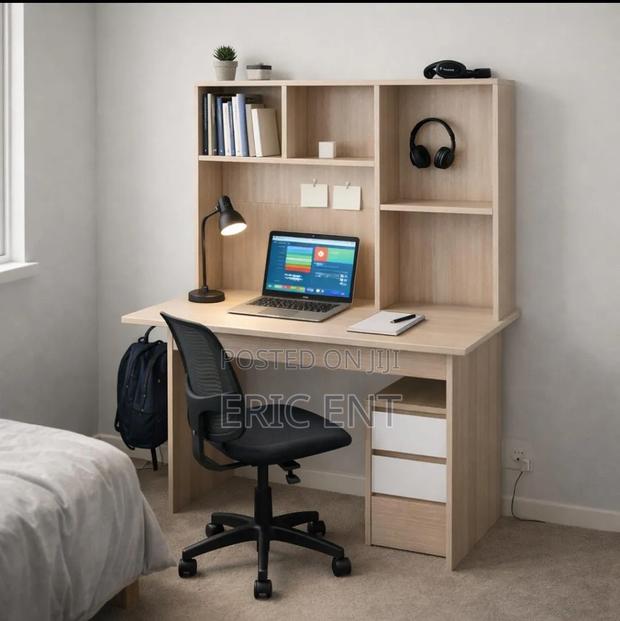 Advanced 1.2m Imported Study Office Desk With Drawer and Storage Space - thumbnail 2