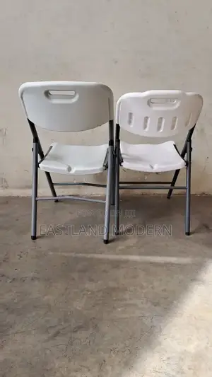 White Plastic Foldable Chair -Heavy Duty