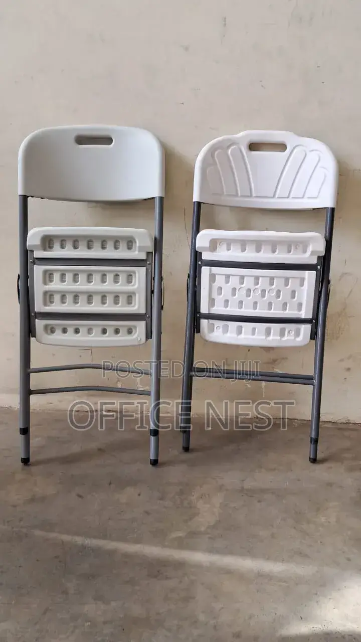 White Plastic Foldable Chair -Heavy Duty